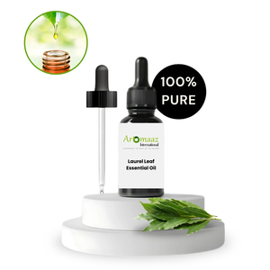 Aceite Esencial de Hoja de Laurel Aromaaz International 100% Puro Destilado al Vapor con Aroma Herbal para Todo Tipo de Piel - Product Image 1