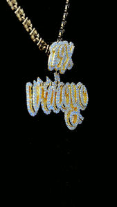 Bijoux hip-hop pour hommes en argent sterling plaqué or personnalisé pendentif en forme de moissanite VVS glacé avec lettre 19X Vrroyo - Product Image 6