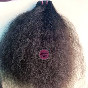 Extensiones de Cabello Humano Indio Remy Liso Kinky de Alta Calidad en Paquetes para Tejer - Product Image 3