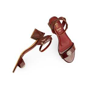 Sandalia de tacón formal granate FR5442 - Product Image 1