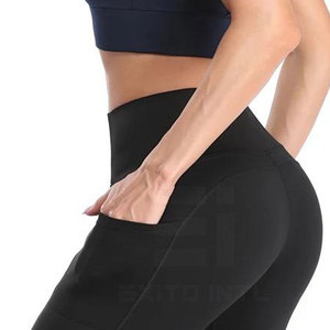 กางเกงขาสั้นโยคะเอวสูงไร้ตะเข็บ ระบายอากาศได้ดี เนื้อผ้าริบบิ้น ผสมสแปนเด็กซ์/ไนลอน แฟชั่นออกกำลังกาย สไตล์ใหม่ ยกกระชับสะโพก - Product Image 6