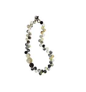 Collar de cuerno de búfalo natural más vendido, colgante de joyería de cuerno, collar de cuentas redondas grandes, hecho en India, artesanía natural - Product Image 3