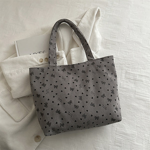 Bolso de Hombro de Gran Capacidad para Mujer, Diseño de Nudo, Multifuncional, Estilo Casual Coreano, Asa de Mariposa, Nuevo Estampado Floral - Product Image 4