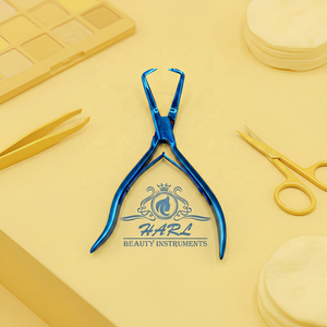 Outils personnalisés pour extensions de cheveux, pinces à revêtement plasma bleu pour extensions de cheveux humains, ouvre-anneaux micro, outils de coiffure - Product Image 1