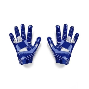 Gants de receveur de football américain personnalisés, adhérence collante, sangle Velcro réglable, matériau néoprène/spandex, motifs personnalisés avec le nom de l'équipe - Product Image 4