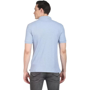 Polo en coton pour hommes, personnalisable OEM, impression de logo, grande taille, manches courtes, tissu doux uni - Product Image 2