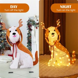 Luci LED Natalizie a Forma di Cane da 43,5 Pollici, Decorazioni Festive per Uso Interno ed Esterno - Product Image 6