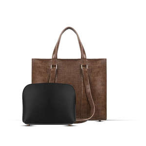 ชุดกระเป๋าถือ2ชิ้นสำหรับ Zara คอลเลกชัน Choco - Product Image 6