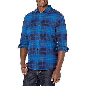 Hot Selling OEM Custom <b>Blue</b> Color Breathable Motorbike <b>Flannel</b> <b>Shirts</b> with Multi-Pockets Polyester Biker <b>Shirt</b> Wholesale LOW MOQ - Product Image 1