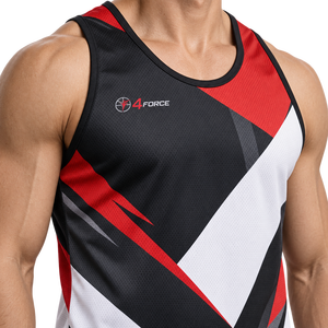 Camiseta sin Mangas Personalizada para Hombre, Sublimada, Transpirable, de Poliéster, Deportiva, Absorbe la Humedad, Secado Rápido, Ajuste Atlético, OEM, Venta al Por Mayor - Product Image 5