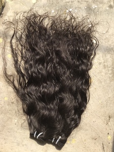 Extensions de cheveux humains ondulés naturels de haute qualité, 20 pouces, double trame, 100% cheveux indiens bruts non traités, sans perte ni nœuds. - Product Image 3