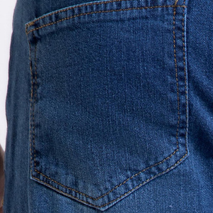 <b>Men</b> Casual Mid Distressed Denim <b>Jeans</b> Straight Solid Woven Trendy Streetwear Winter Summer Breathable Comfortable Daily Wear - Product Image 5