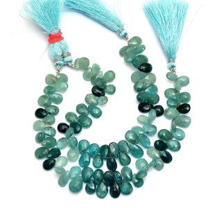 Cuentas facetadas de granidierita AAA de 7x10 mm, forma de pera, granidierita natural, piedra semipreciosa, cuentas sueltas para la fabricación de joyas. - Product Image 3