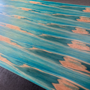 Contrachapado Decorativo IRODORITAI, Contrachapado Enchapado en Cedro Azul Cielo, Revestimiento de Uretano, Diseño Japonés a Rayas, para Dormitorio de Apartamento - Product Image 2