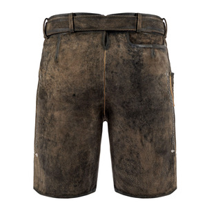 Vente en gros de Lederhosen bavarois authentiques pour hommes, en cuir de vache véritable, shorts d'Oktoberfest, pantalons traditionnels allemands Trachten - Product Image 4