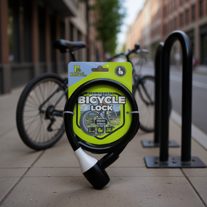 <b>Small</b> 12*80 Vase-Shaped Bicycle <b>Lock</b> Steel Cable Material - Product Image 3