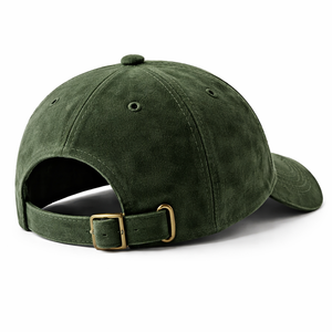 Gorra de Béisbol Verde de 6 Paneles con Logotipo Bordado en el Panel Frontal, Ajustable, Unisex, de Algodón, Estilo Casual - Product Image 3