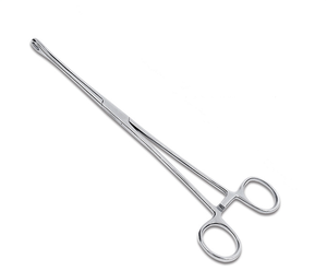 High Quality Medical Stainless Steel Straight Head Elbow <b>Sponge</b> Pliers with Teeth for Cupping Round Pliers 18/25cm Size Optional - Product Image 1