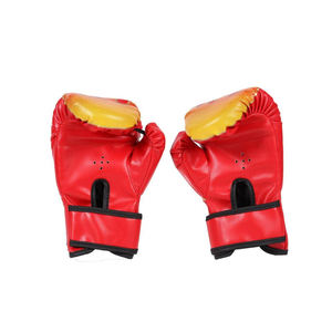 1 par de guantes de boxeo MMA para niños, impermeables, profesionales, de malla ignífuga, transpirables, de cuero PU, guantes de entrenamiento Sanda ajustables - Product Image 4