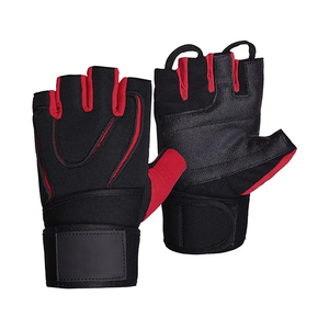 Half-Finger Workout Gloves with Padded Wrist Wrap Support Custom Exercise Bodybuilding for Gym Fitness Weight Lifting Workout - Product Image 4