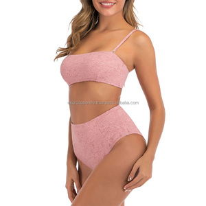 ชุดบราบิกินี่2ชิ้นสำหรับสระว่ายน้ำชายหาดพิมพ์โลโก้ด้านหน้าของผู้หญิงแฟชั่นยอดนิยมดีไซน์ล่าสุด - Product Image 5