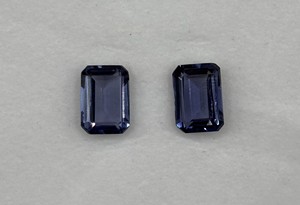 Par de Gemas Sueltas de Alejandrita Sintética Creada en Laboratorio con Corte Octogonal |   Cambio de Color |   Piedra de Joyería Facetada de Precisión de 10x14 mm y 20.25 ct - Product Image 2