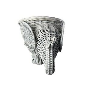 Cesta de Almacenamiento de Ratán Gris Tejida a Mano, Ecológica, para Interiores y Exteriores, Maceta para Flores, Suculentas, Juguetes para Niños - Product Image 2