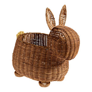 Handmade Natural Woven <b>Storage</b> <b>Basket</b> Factory Wholesale OEM Supplier Rattan Natural Rattan Bunny Shaped <b>Basket</b> - Product Image 1