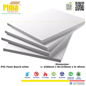 WPC PVC Foam Board <b>Sheet</b> White Color 5mm Thickness 0.6 G/cm3 Density Lightweight Anti-Termitic Core for Interior Advertising - Product Image 6