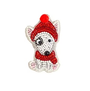 Broche Glamour en Perles de Rocaille : Pièce de Mode Attrayante, Broderie Perlée Faite Main, Style Designer - Product Image 2