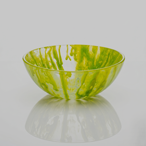 Luxury Handmade Resin Fruit Bowl Decorative Serving Bowl Modern Green Marble Design for Home Decor Dining Table Centerpiece - Product Image 2