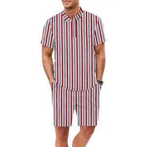 Conjunto de Verano para Hombre, Informal, Transpirable, Camiseta de Manga Corta y Pantalones Cortos, Conjunto Deportivo Sólido, Ropa de Marca para Hombre, Conjunto de 2 Piezas - Product Image 2