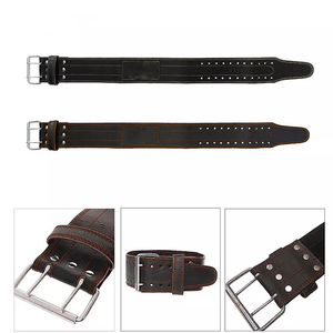 Ceinture de musculation en cuir de qualité export, réglable et robuste, pour la musculation et les équipements de fitness des marques de renom - Product Image 6