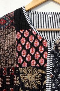 Chaqueta Acolchada de Algodón DE LA India para Mujer, Abrigo de Trabajo con Parches Hechos a Mano, Estilo Bohemio, Novedad - Product Image 2