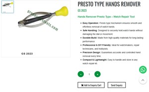 Presto Type <b>Watch</b> Hands Remover Tool Precision Jewelry Making Tool <b>Watch</b> Repair Goldsmith Hand Tool | Item No GS-2023 - Product Image 3