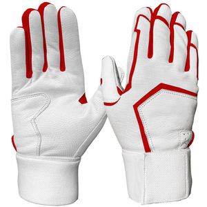 Baseball <b>batting</b> gloves developed for smooth bat control featuring breathable <b>fabric</b> padded and adjustable wrist fit for sale - Product Image 4