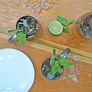 Taza Moscow Mule, Elegante Taza de Cobre Martillado con Asa Resistente para Servir Bebidas en Cocina, Bar, Restaurante, Hotel - Product Image 2