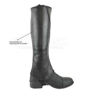 ชุดป้องกันขาสำหรับม้าแบบหนังพรีเมียม สายรัดทนทานสำหรับการฝึกกลางแจ้ง ชุดป้องกันขาสำหรับม้าแบบหนัง - Product Image 6