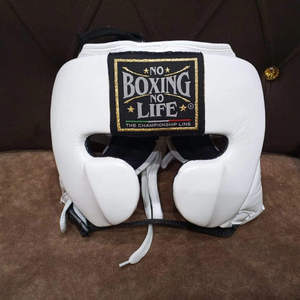 Protector de Cabeza de Boxeo Profesional, Equipo de Protección de Cuero Genuino, Cierre Ajustable con Gancho y Bucle, Equipo de Boxeo Deportivo para Hombres Adultos - Product Image 5