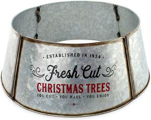 Collar de árbol de Navidad de Metal galvanizado, perfecto para decoración de árbol con bisagras fáciles de montar - Product Image 1