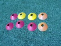 Juego de 4 Conos de Entrenamiento Ligeros de Material PE Resistente para Fútbol, Accesorios Deportivos Waising