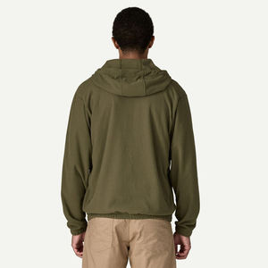 Chaqueta Cortavientos Impermeable con Capucha para Hombre, Ligera, Táctica, Color Verde Oliva, para Deportes al Aire Libre, Casual, a la Moda - Product Image 3