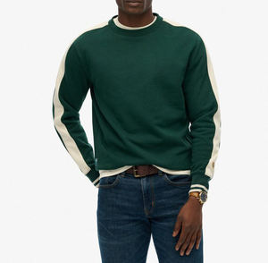 Sudaderas de Felpa Tejida para Hombre, Diseño Moderno y Duradero, Personalizables, Cuello Acanalado de Dos Tonos, Sudaderas de Hombre - Product Image 2