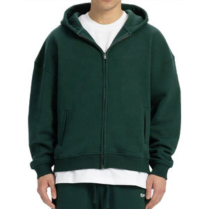 เสื้อฮู้ดซิปผู้ชายคุณภาพสูง พิมพ์โลโก้ได้ตามต้องการ ลดราคาพิเศษ ไซส์ใหญ่ ซิปยาวเต็มตัว - Product Image 1