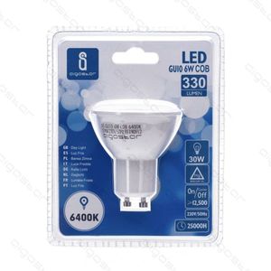 Lampadina LED Cigostar GU10 6W COB 6400K Luce Diurna per Retrofit e Aggiornamento - Product Image 1