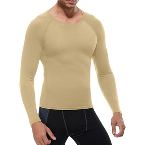 Custom Men's Athletic Workout T-<b>Shirt</b> Short-Sleeve Muscle Fit <b>Compression</b> <b>Shirt</b> for Running & <b>Gym</b> Solid Pattern - Product Image 4
