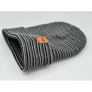 Guêtres traditionnelles noires/grises à revers avec design contrasté - Product Image 1