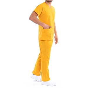 Stretchable Men <b>Scrubs</b> <b>Sets</b> Quick Dry Hospital Uniforms Custom Logo Medical <b>Scrubs</b> - Product Image 6