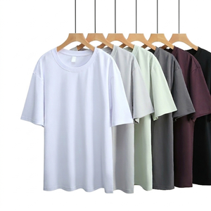 T-shirt à manches courtes en coton, col rond, coupe ample, style romain, personnalisable avec logo, nouvelle collection été, fabrication OEM en Chine. - Product Image 1