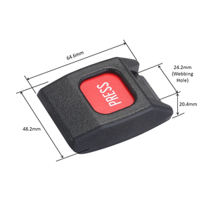 CA-01 Boucle de sécurité robuste de 1,5 tonne avec mécanisme de verrouillage à bouton-poussoir, en acier au carbone S50 et plastique ABS, certifiée ISO 9001 - Product Image 2